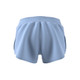 Back view of Women's adidas Club shorts in the color Blue Dawn.
