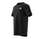 Angled front view of men's Black adidas Club 3STR Tee.