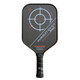 Front view of the Engage Pursuit Pro EX 6.0 Raw Carbon Pickleball Paddle - Fierce Red