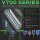 Vulcan V700 Series Pickleball Paddle informative graphic.