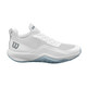 Wilson Rush Pro LITE Women's Pickleball Shoes shown in White/Pearl Blue/Monument.