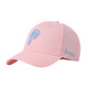 Side view of the Pink d.hudson Swirlin' P Hat.