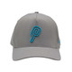 Front view of the Grey d.hudson Swirlin' P Hat