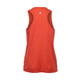 Back view of JOOLA Women's Flow Tank Top in the color Hot Coral.