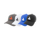 View of JOOLA Perseus Hat color variants side-by-side (Black, Blue, Grey, White)