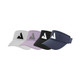 View of JOOLA Scorpeus Visor color options side-by-side White, Light Purple, Black, and Navy.