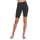 Front view of Women's Skechers GO WALK Wear High-Waisted 10" Bike Shorts in the color Black.
