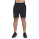 Front view of Men's Skechers Movement 7" Shorts in the color Bold Black.