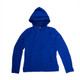 Front view of the Women's erne The Inwood Full Zip Hooded Jacket in the color PPA Blue.