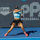 Anna Leigh Waters wearing the Essentials Illusion Pickleball Skort from FILA