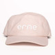 Front view of the erne Unstructured Poly 5 Panel Hat in the color Pink Clay.