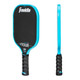 Side view and edge guard view of the Franklin FS Tour Tempo 14mm Carbon Fiber Pickleball Paddle