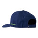 Back view of the MISTER P Hat by d.hudson in color Navy/Lime/Orange featuring a 6 panel construction