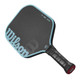 Overhead view of the Wilson Tempo 16mm Carbon Fiber Pickleball Paddle.