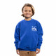 Front view of the PPA Tour Unisex Youth Crew Neck Sweatshirt in the color Royal.