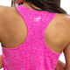 Back view of the Women's PPA FILA Pickleball Racerback Tank Top in the color Pink Glow.