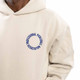 Close-up view of the Unisex PPA Mainstreet Hooded Sweatshirt in the color Ivory.