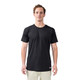 Front view of the Men's erne The University Tee in the color Black.