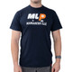 Close-up view of the Unisex MLP Comfy Tee in the color Midnight Navy.