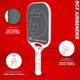 GAMMA RCF Airbender 16mm Open-throat Pickleball Paddle - Infographic