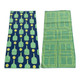 View of both sides of the Born to Rally Pickleball Paddle Microfiber Towel.