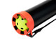 GAMMA Pickleball Ball Tube is a collapsible ball retrieval tube that when expanded stores 12 pickleballs. Black, red, and white with the GAMMA logo on the side.