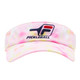 Front view of the Pickleball Tie-Dye Visor by FILA