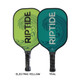 The Diadem Riptide Pickleball Paddle is available in either electric yellow or teal color options.