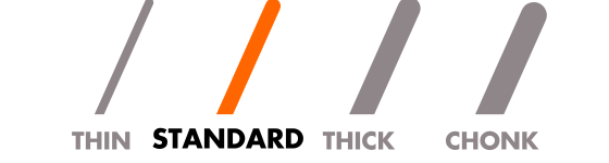 Standard thickness infographic