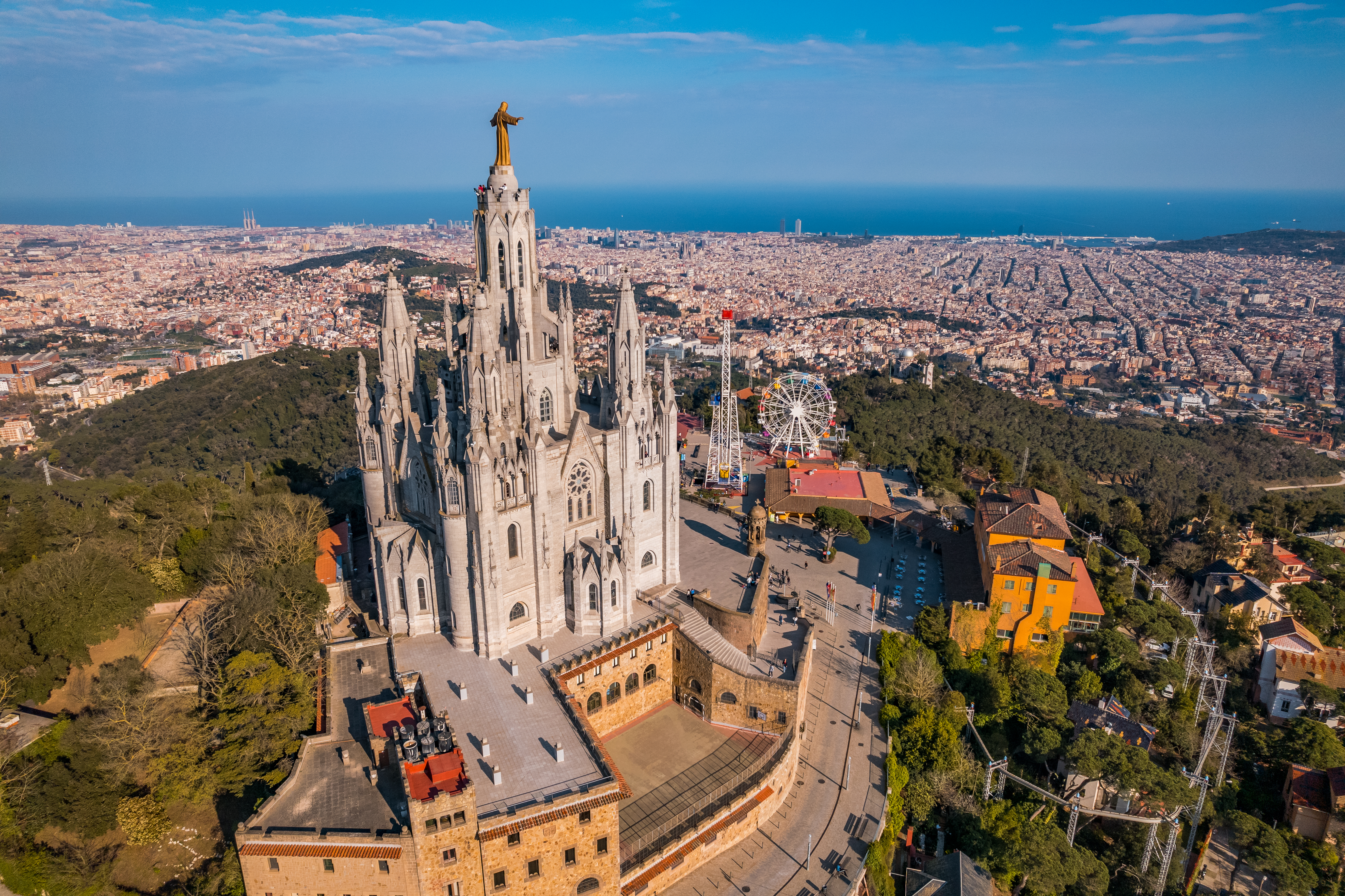 Panoramic view of Barcelona, Spain