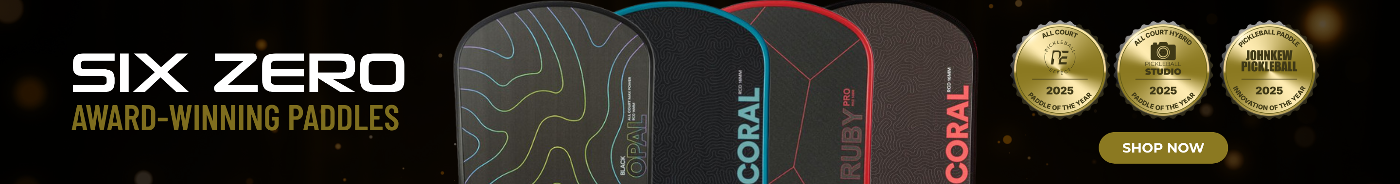 Six Zero Award Winning Pickleball Paddles