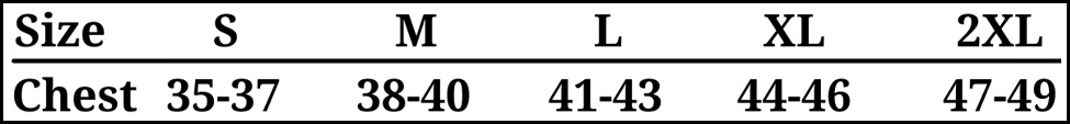 Men's size chart