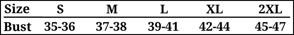 Women's size chart