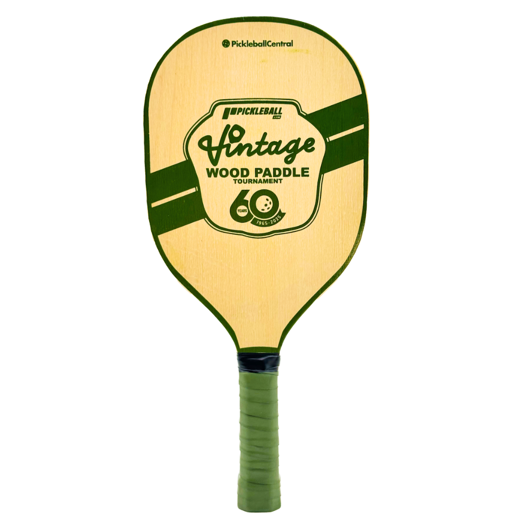 60th Anniversary Vintage Wood Pickleball Paddle