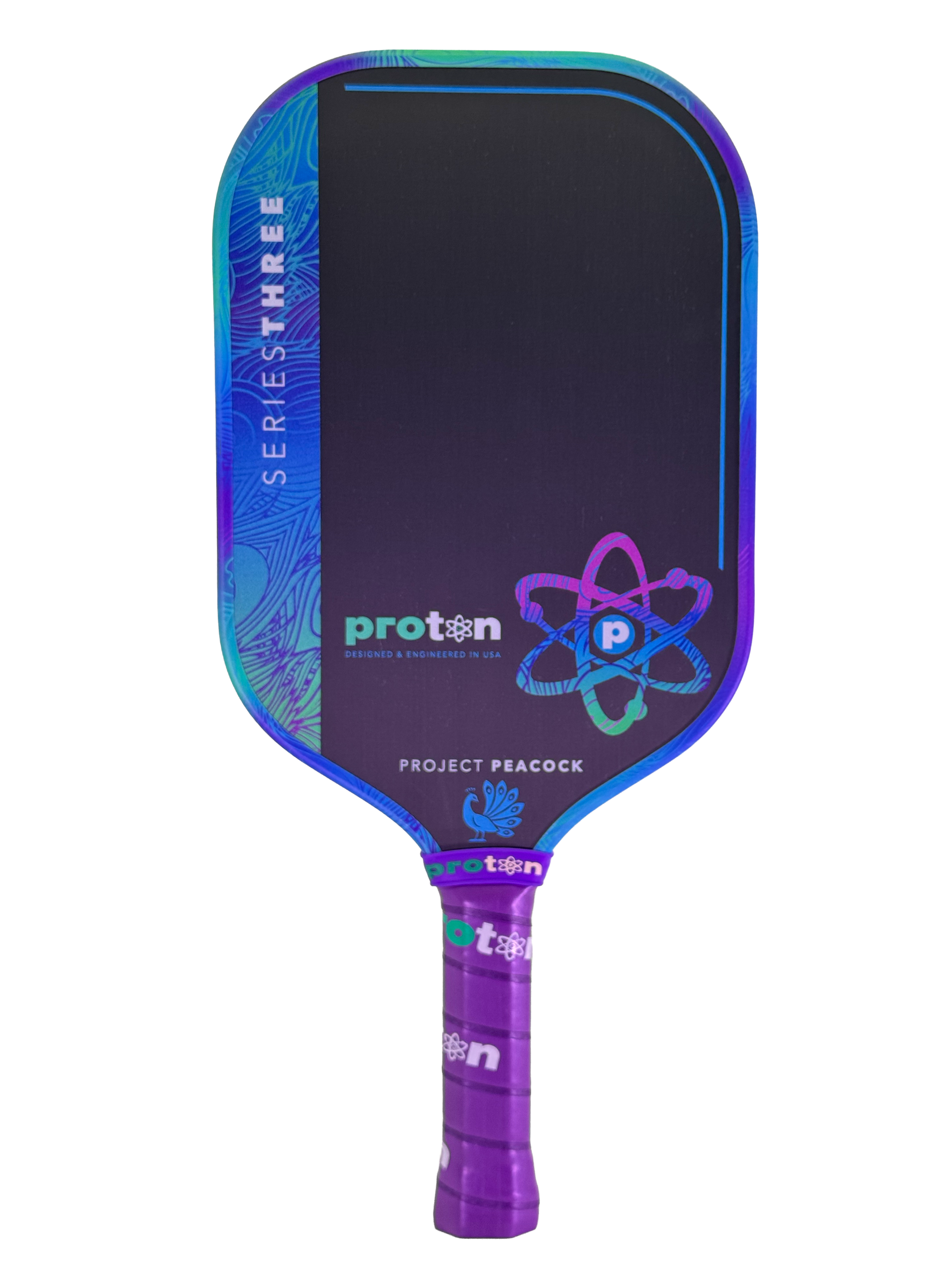 【美品】proton Project Peacock ピックルボール Proton Series Three Project Peacock 13mm Elongated Pickleball Paddle