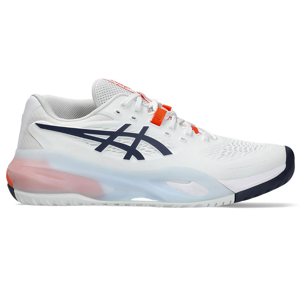 ASICS GEL-RESOLUTION バスケットシューズ ASICS Gel-Resolution X Men's White/Indigo Court Shoe | Fast, Free