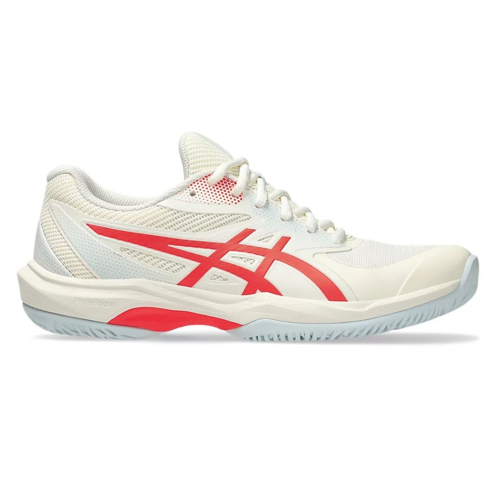 (取寄) アシックス レディース ゲーム FF ピックルボール ASICS women Game FF Pickleball Cream/Flash Red ASICS Game FF Pickleball Shoe - Women's - Cream/Flash Red