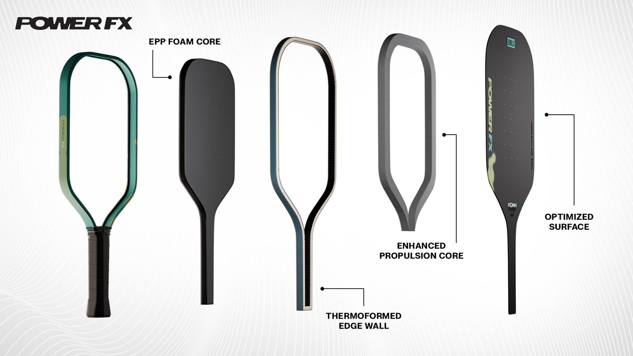 JOOLA Perseus Power FX 16mm Elongated Foam Pickleball Paddle JOOLA Perseus Power FX 16mm elongated foam pickleball paddle with EPP Foam Core and Enhanced Propulsion Core