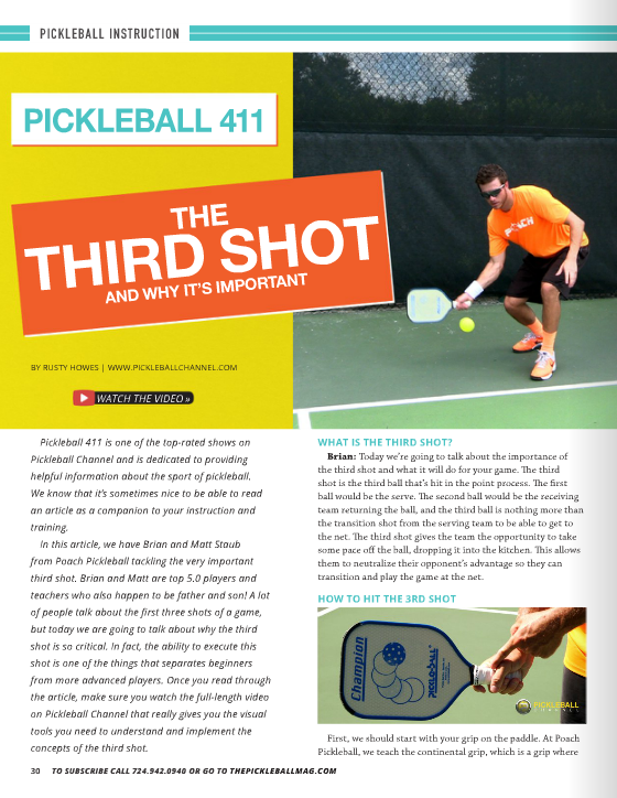Pickleball Magazine Continues To Grow! Check Out The Latest Issue ...
