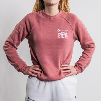 Women's PPA Fila Union Stina Crew Shirt Baby Blue Large | Pickleball Central