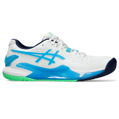 Asics Gel Resolution 9 GS Tennis Shoes Men\'s 4 Blue Athletic Pickleball Sneakers Asics Gel Resolution 9 GS Tennis Shoes Men main image 4