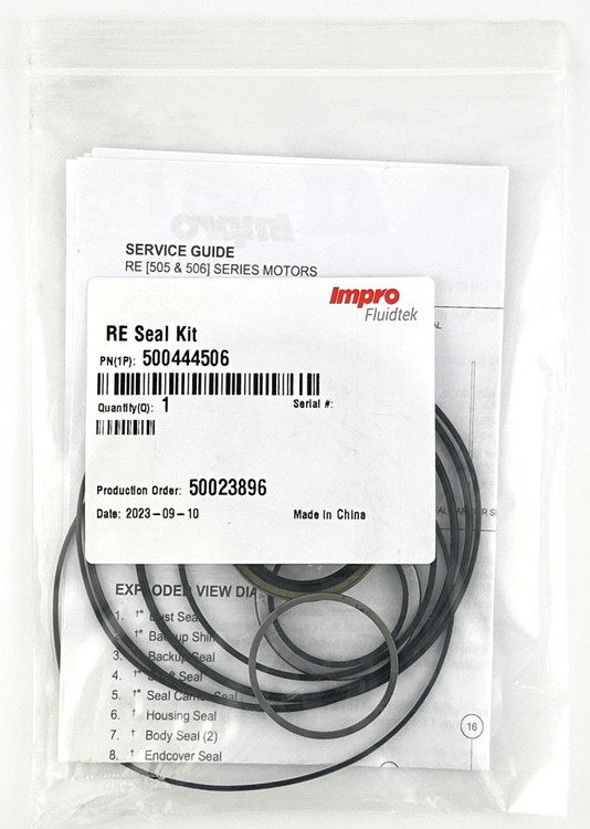 Danfoss RE 505 Series Seal Kit