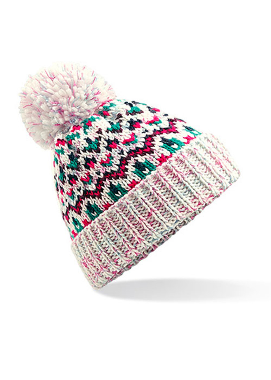 Blizzard pom pom beanie hat