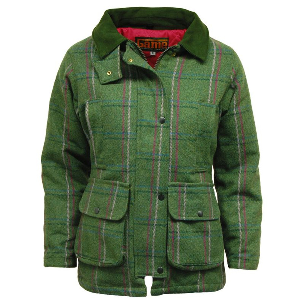 Ladies Game Ruby Tweed jacket with moleskin collar perfect for attending your next shoot or walking the dog Ladies Game Ruby Tweed jacket with moleskin collar perfect for attending your next shoot or walking the dog