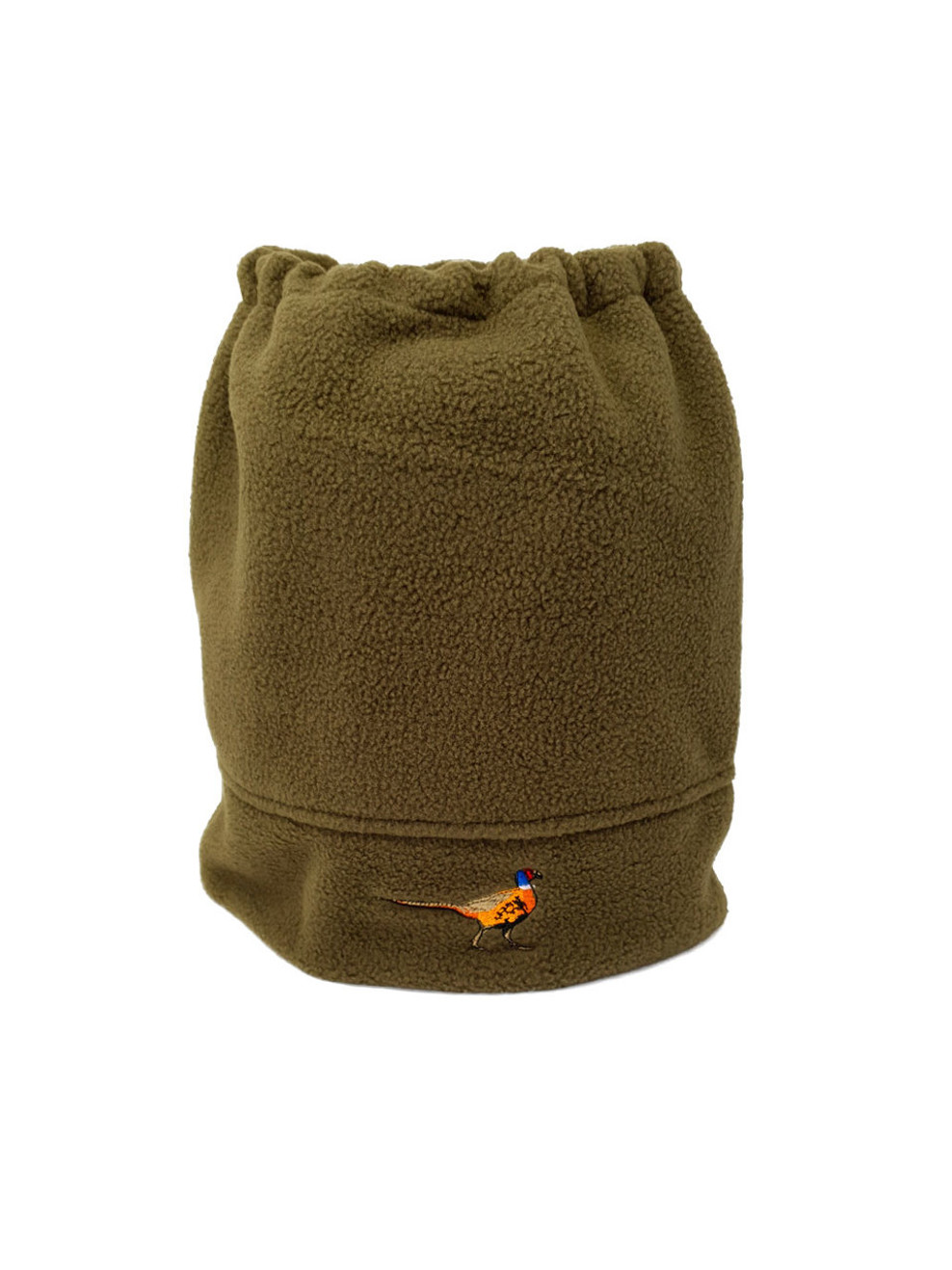 Fleece Neck Warmer with Pheasant Embroidery Fleece Neck Warmer with Pheasant Embroidery
