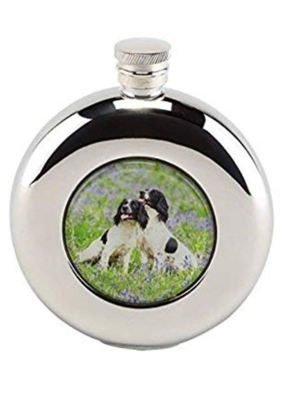 Hip Flask with Springer Spaniels Hip Flask with Springer Spaniels