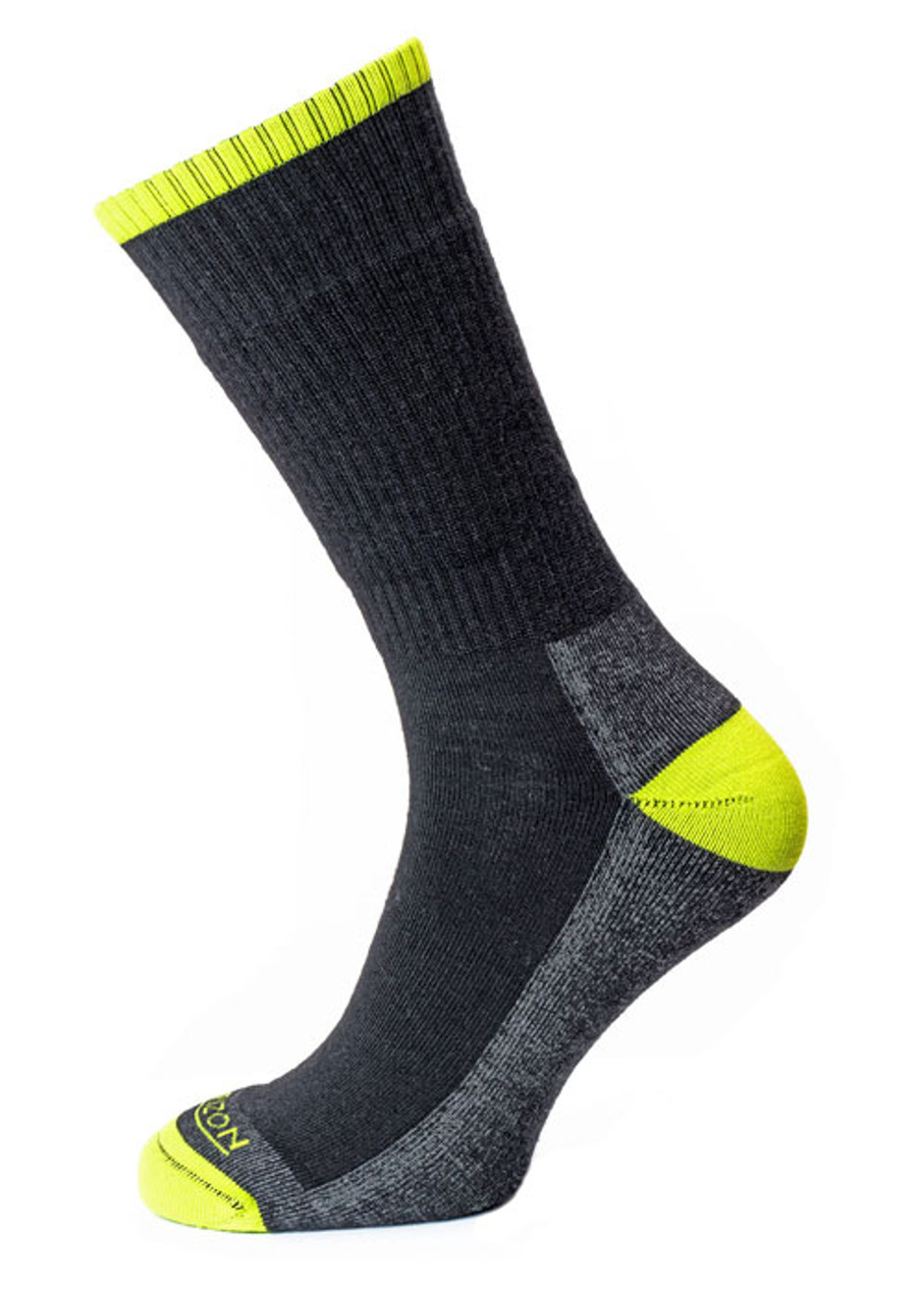 Horizon Merino Hike Sock - Anthracite Marl/Lime Horizon Merino Hike Sock - Anthracite Marl/Lime