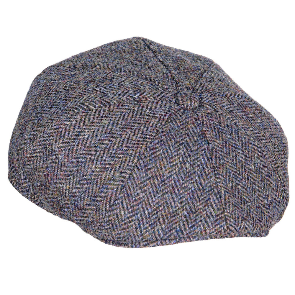 Harris Tweed Bakerboy cap Slate