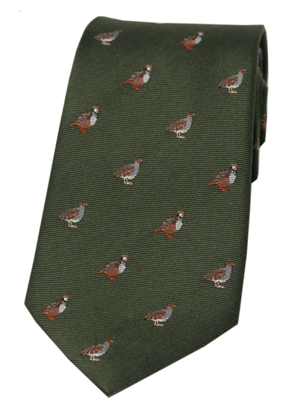 Grouse and Partridge Silk Tie