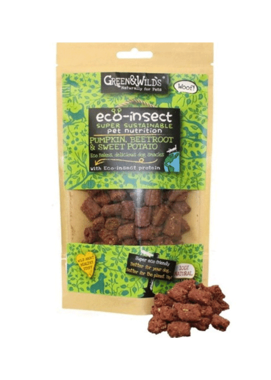 Green and Wilds Eco-Insect Natural Dog Treats